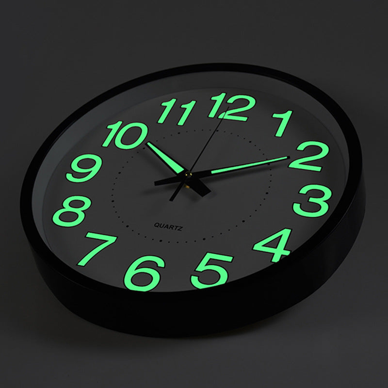 GlowTime - Silent Luminescent Wall Clock 30 cm