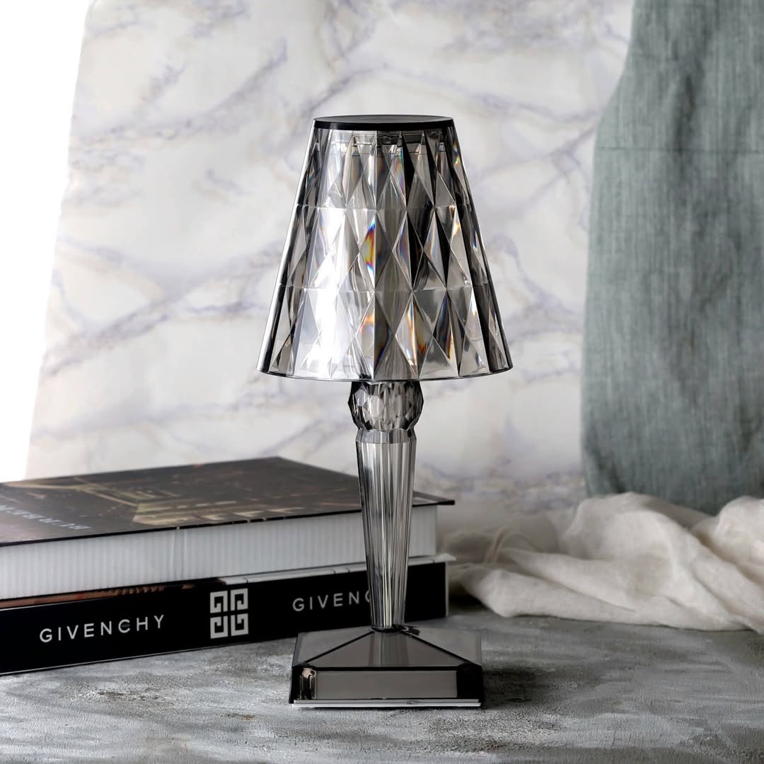 Bordlampe Krystal Akryl Touch Genopladelig