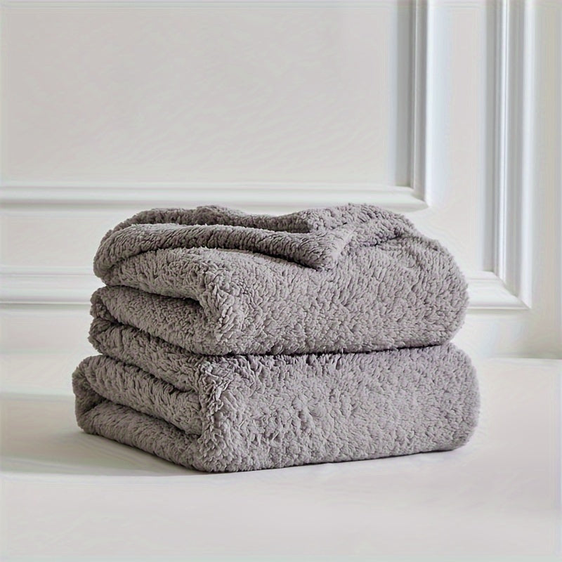 CozyCloud - Ultra-Soft Sherpa Fleece Blanket, Reversible & Machine Washable