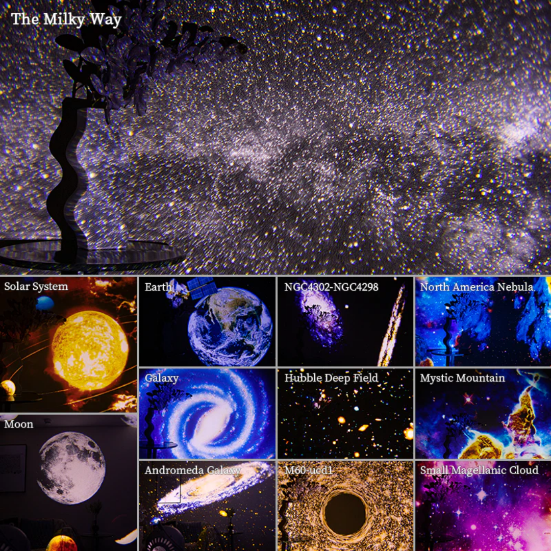 LED noční světlo projektoru galaxie do ložnice