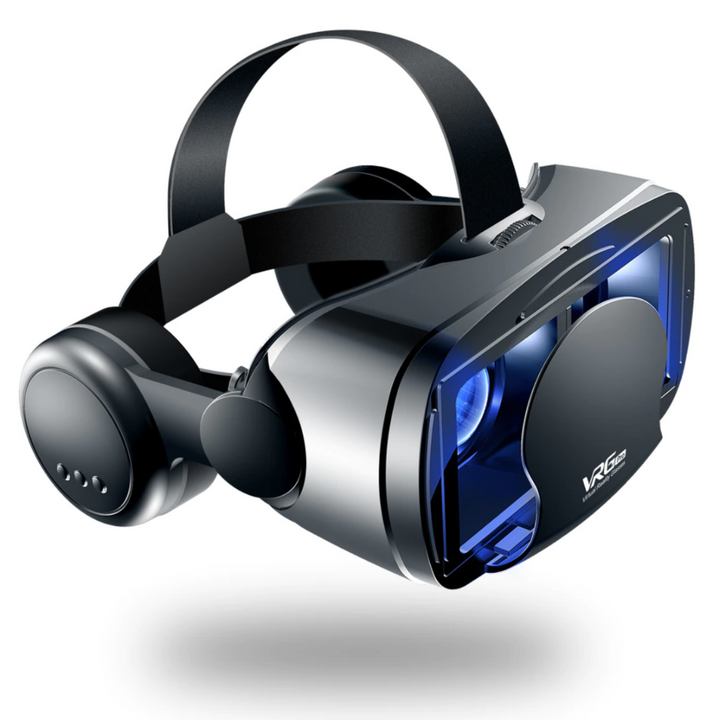 VR Headset with Built-In Headphones