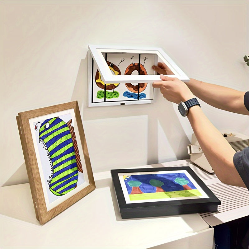 Digitalt billedramme magnetisk træ vægdisplay