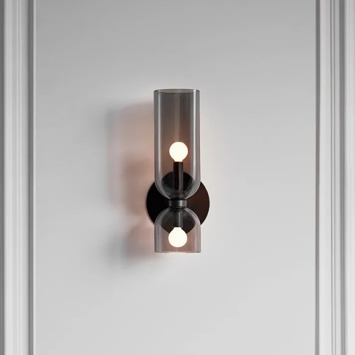 Luminous Duo – Stylish and Elegant Double-Headed Glass Wall Light to Enhance Your Home Decor