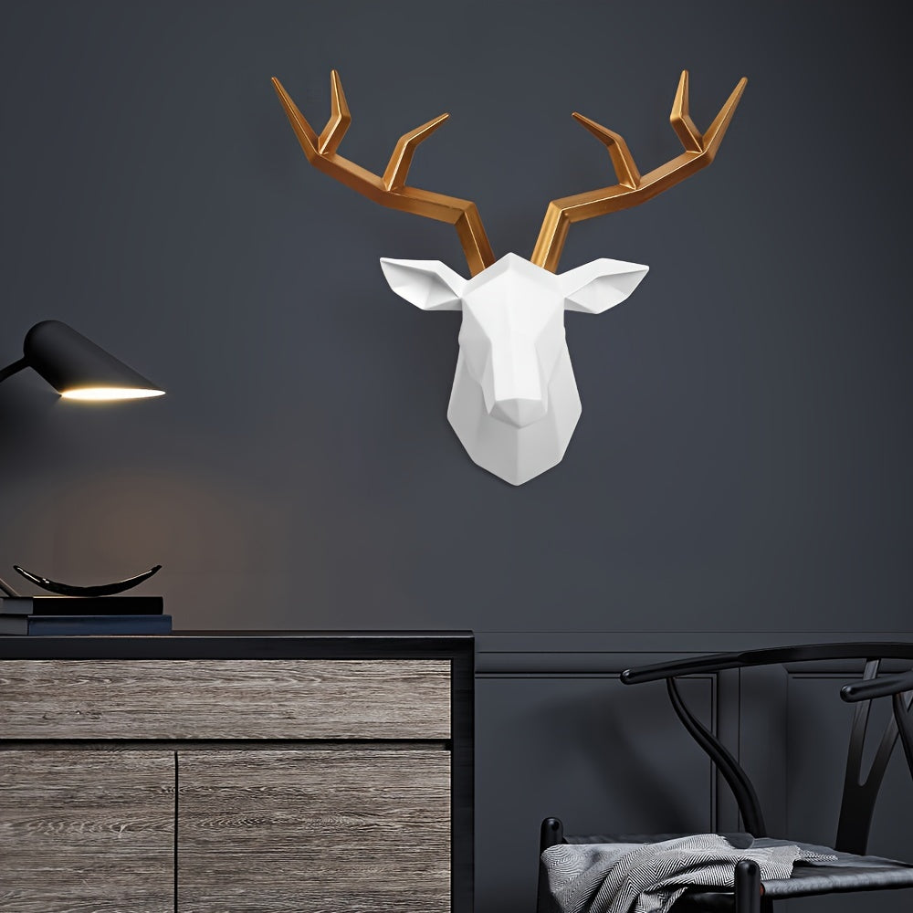 DeerDesign - Geometric Deer Head Wall Sculpture