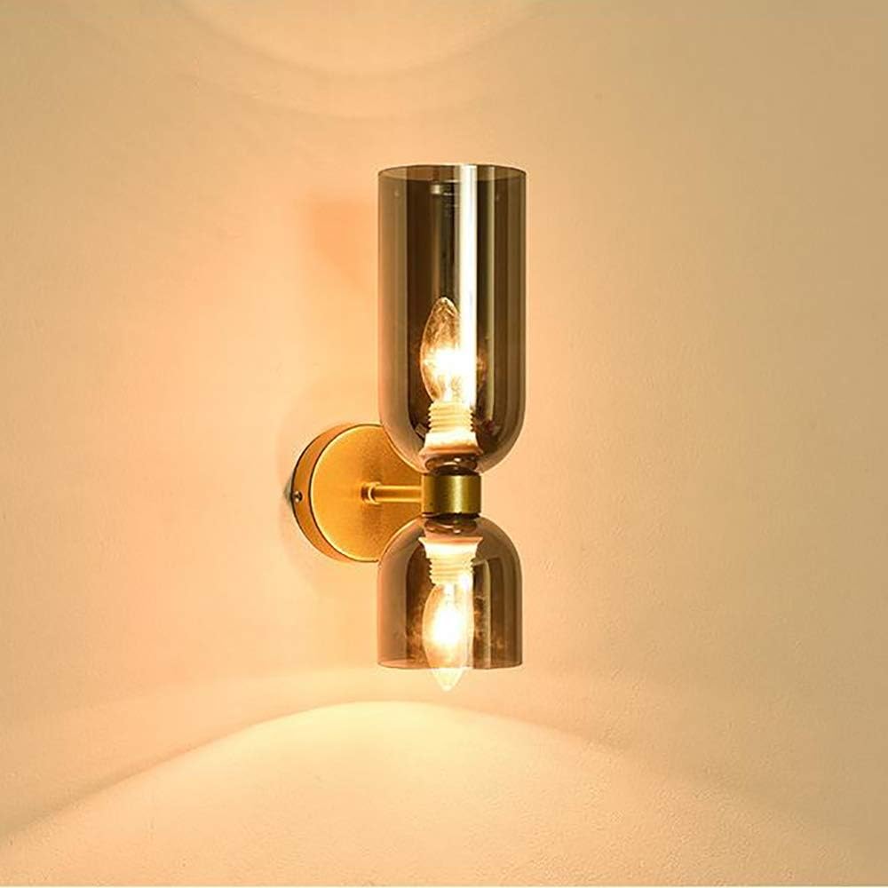 Luminous Duo – Stylish and Elegant Double-Headed Glass Wall Light to Enhance Your Home Decor