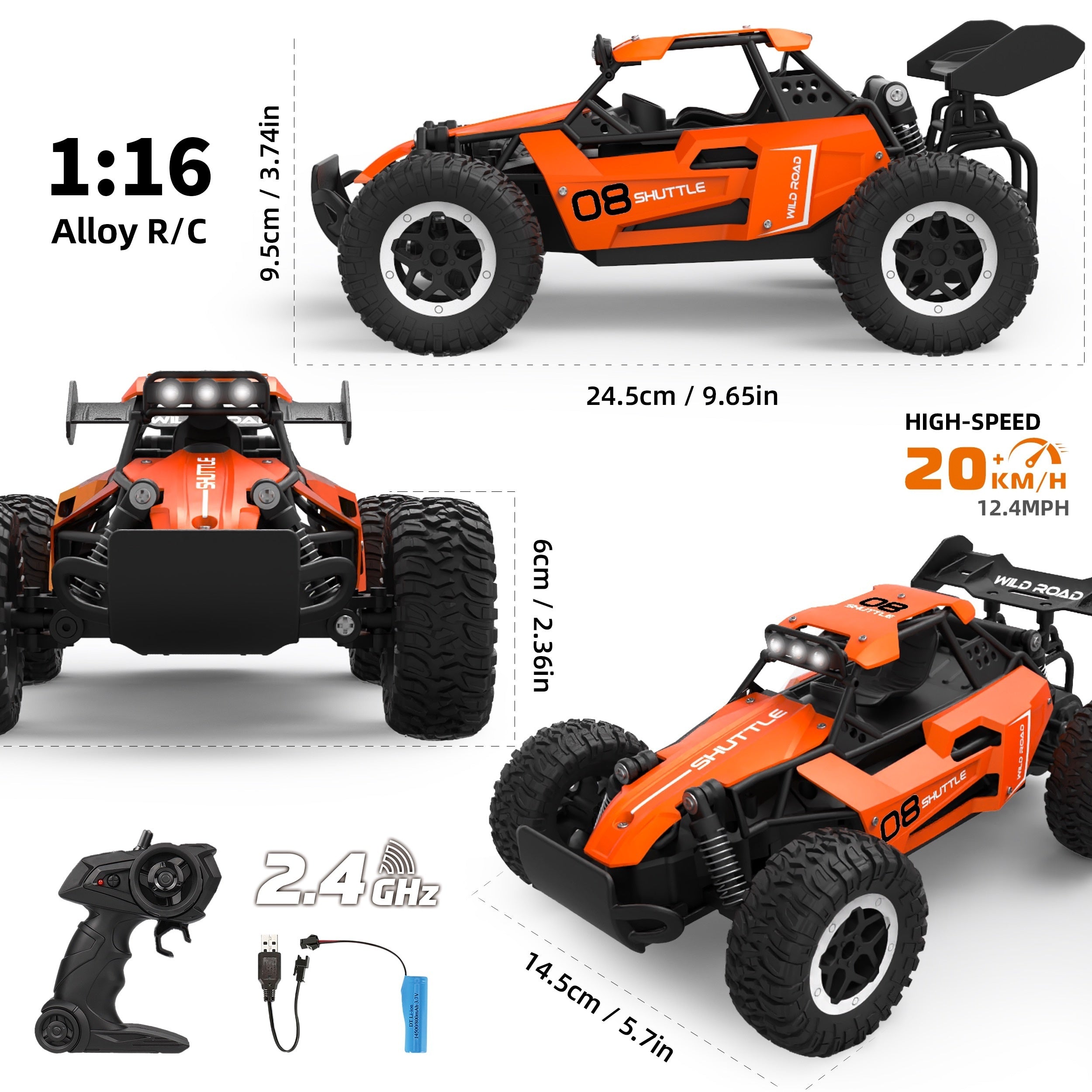 Fjernstyret Offroad Legeringsracerbil