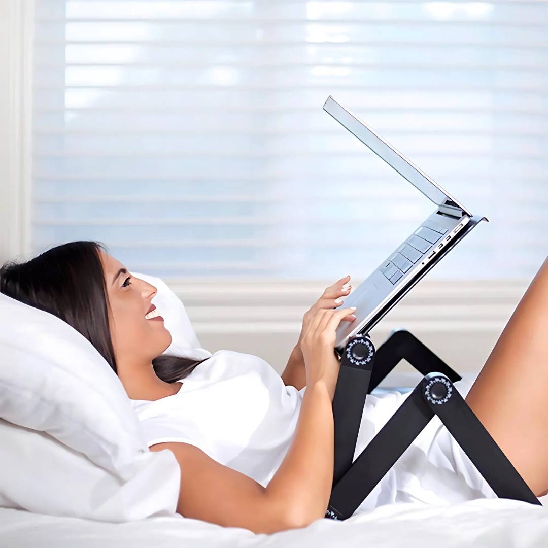 Laptopstander Justerbar Aluminium Ergonomisk Skrivebordbakke