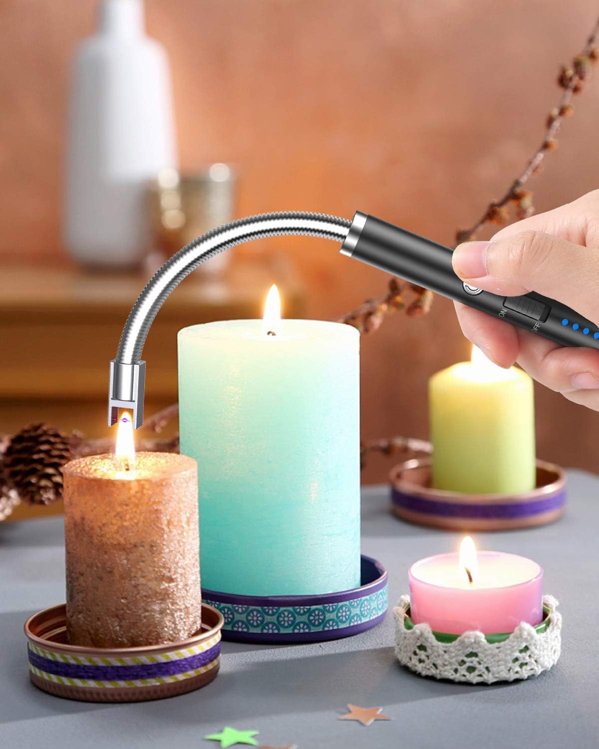 Elektrisk USB lighter med fleksibel hals