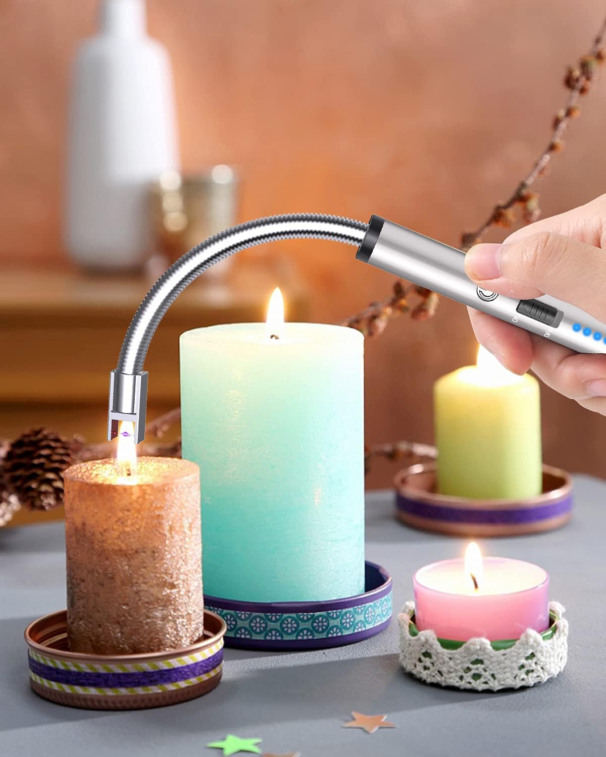 Elektrisk USB lighter med fleksibel hals