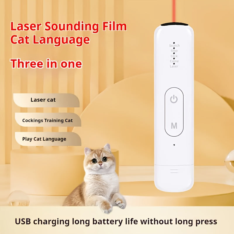 Katte Laser Legetøj Genopladelig Interaktiv Kæledyrs Teaser
