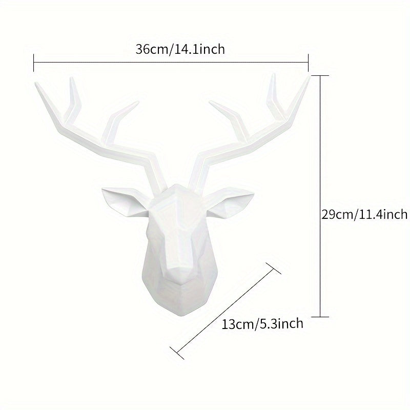 DeerDesign - Geometric Deer Head Wall Sculpture