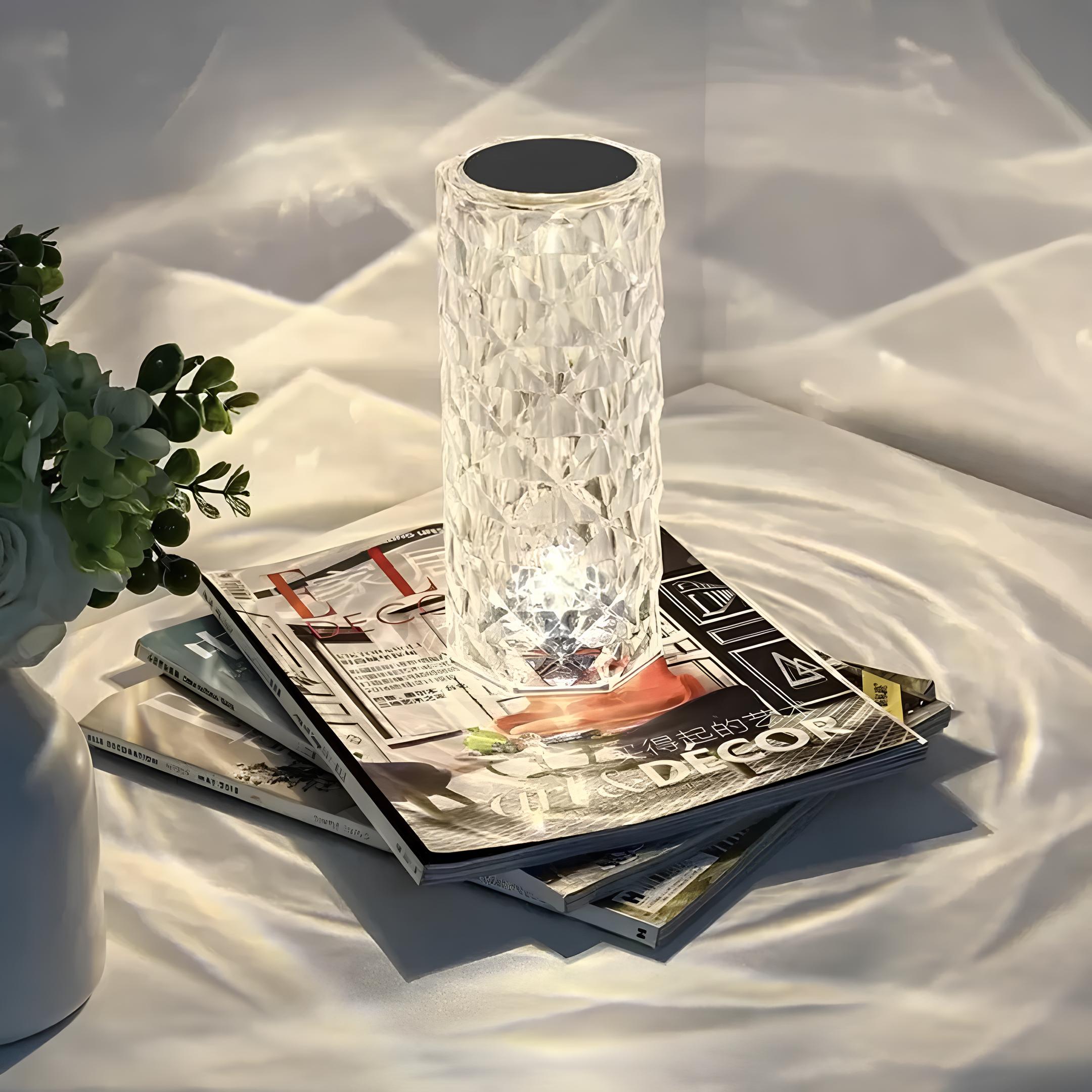 Bordlampe akryl touch-kontrol lys