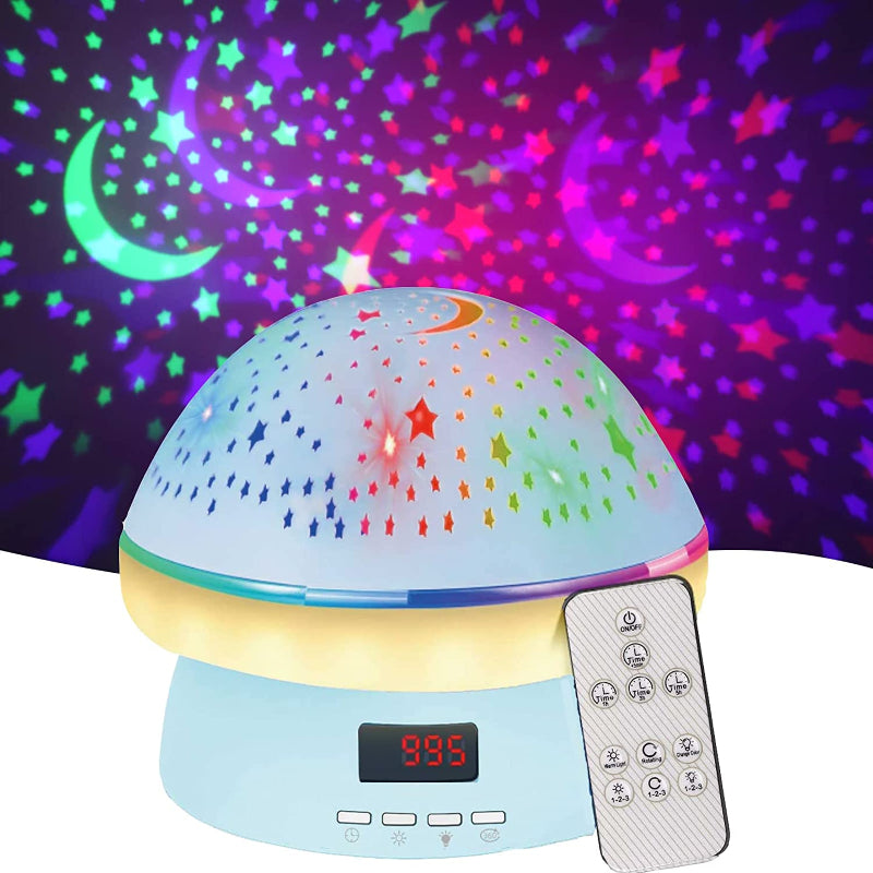 StarryGlow - Kids Night Light Projector with 16 Colors and Remote