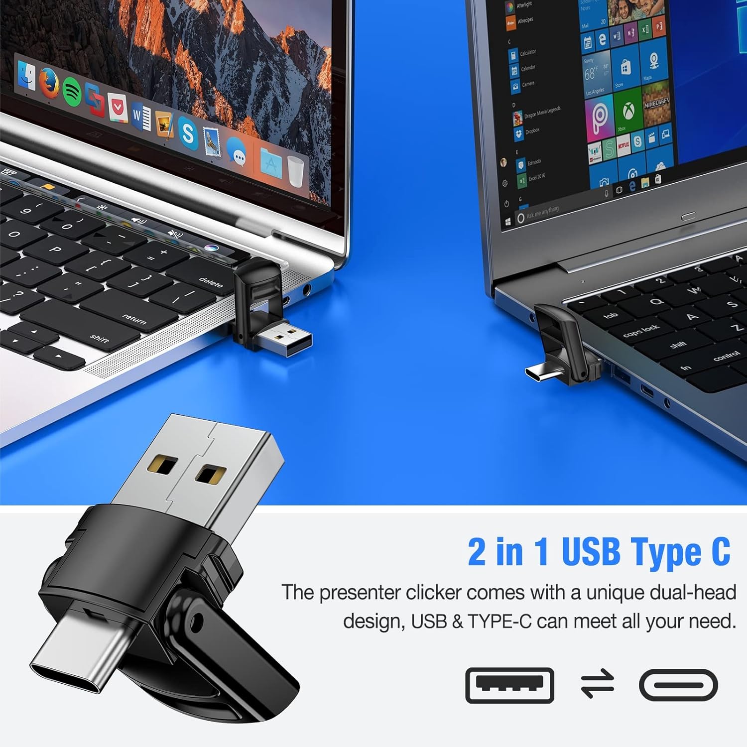 Presentation Remote Wireless USB Laser Clicker