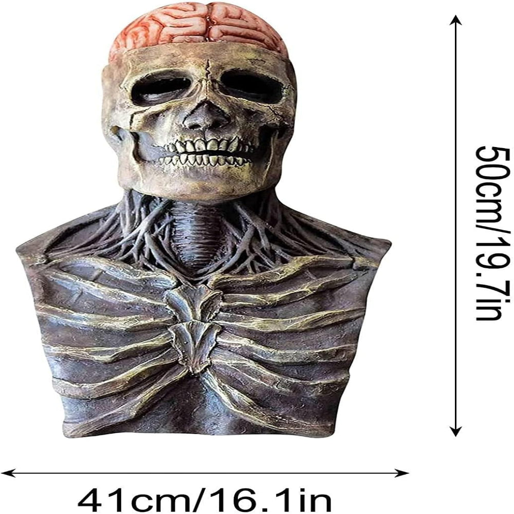 Totenkopfmaske mit Gehirndetail