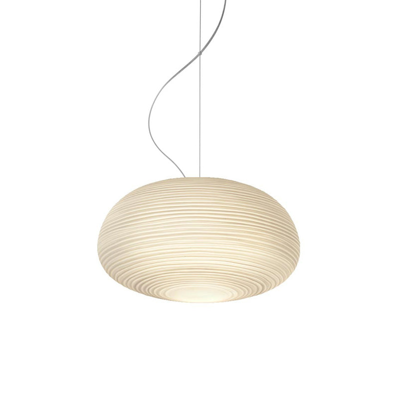 GlassGlow - Modern Ribbed Glass Ceiling Lamp