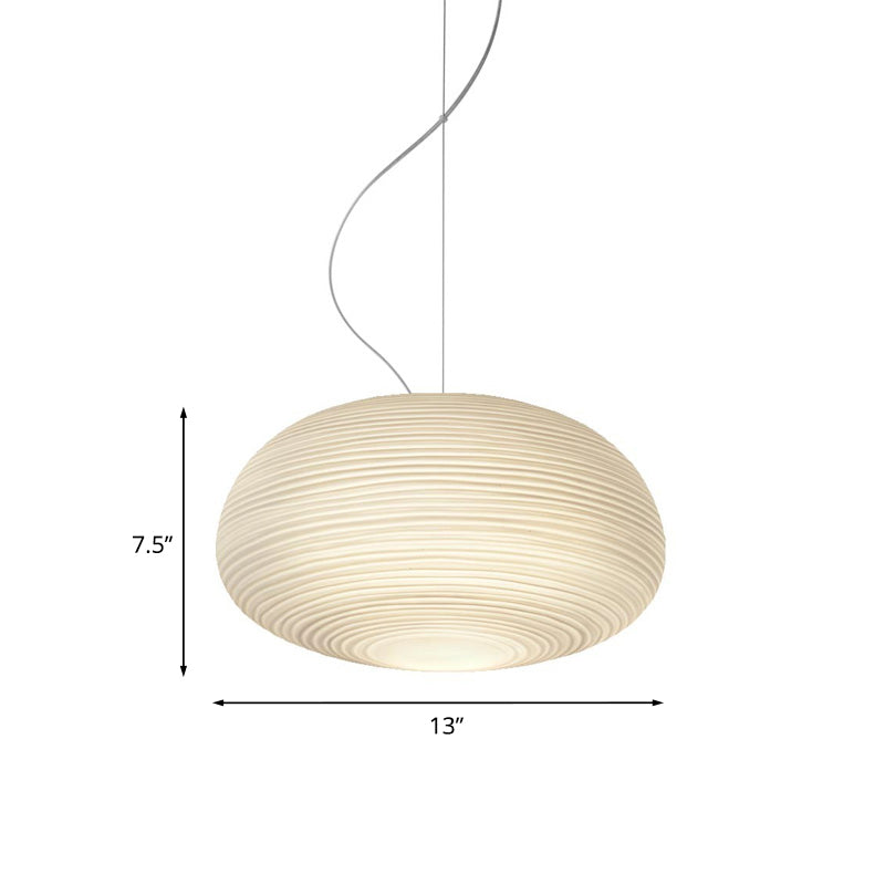 GlassGlow - Modern Ribbed Glass Ceiling Lamp