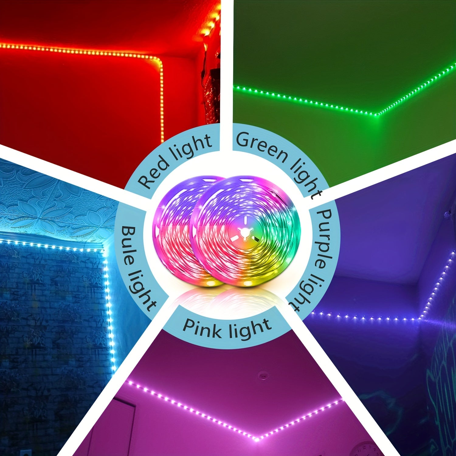 LED-strips med farveskift og musiksynkronisering