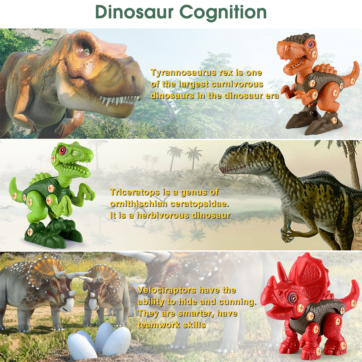 Dinosaur legetøjs byggesæt til børn