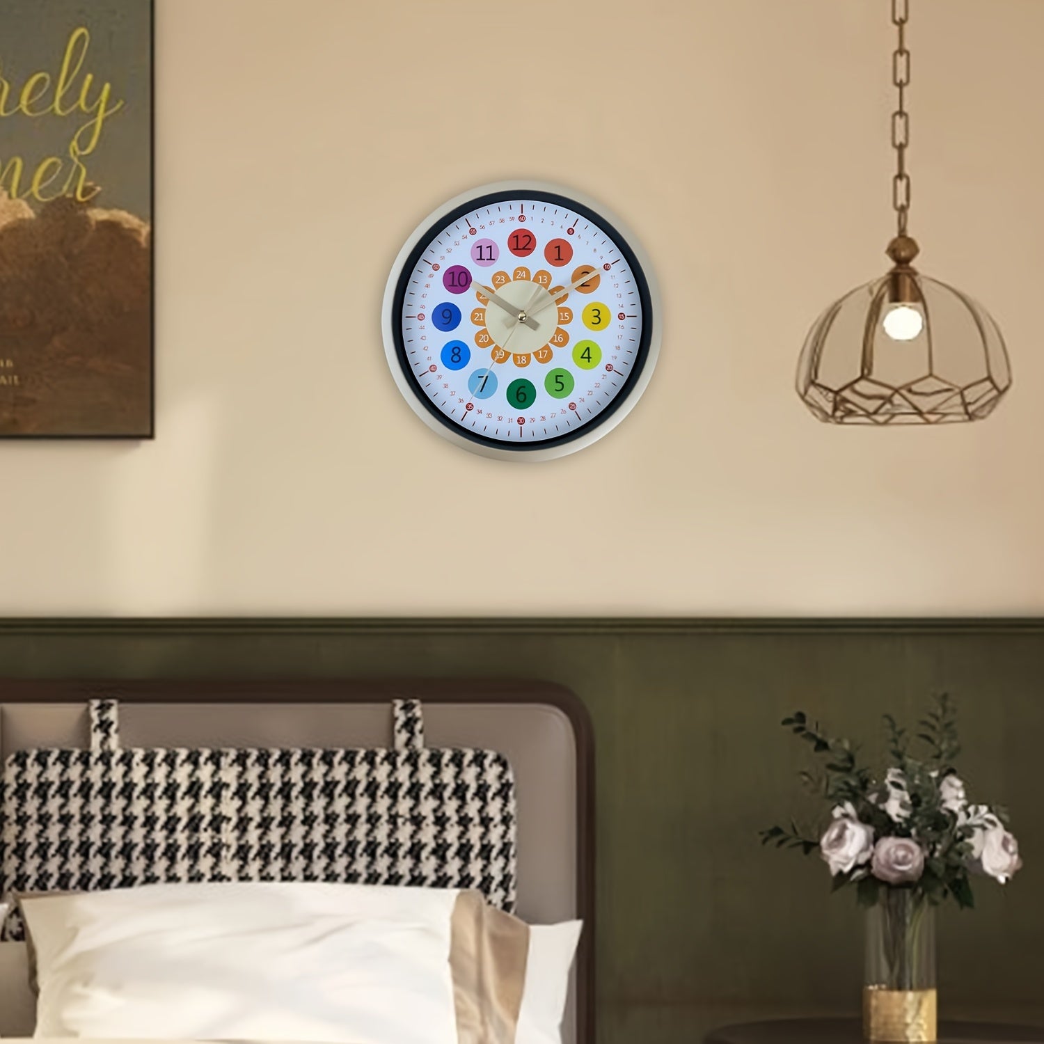 SunBloom - Silent 8-Inch Wall Clock with Vibrant Sunflower Design