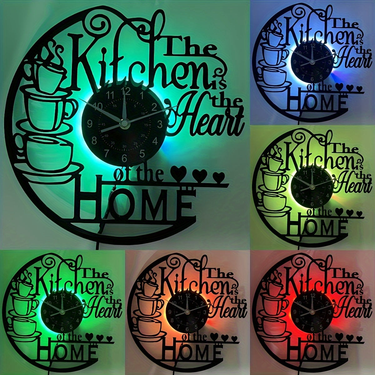 RetroTime - Silent Vinyl Record Wall Clock for Any Room