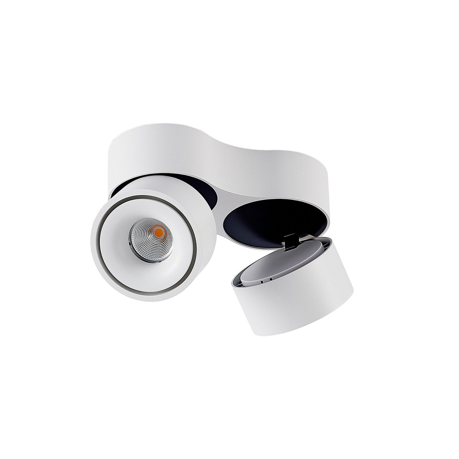 Loftlampe med to justerbare spotlights