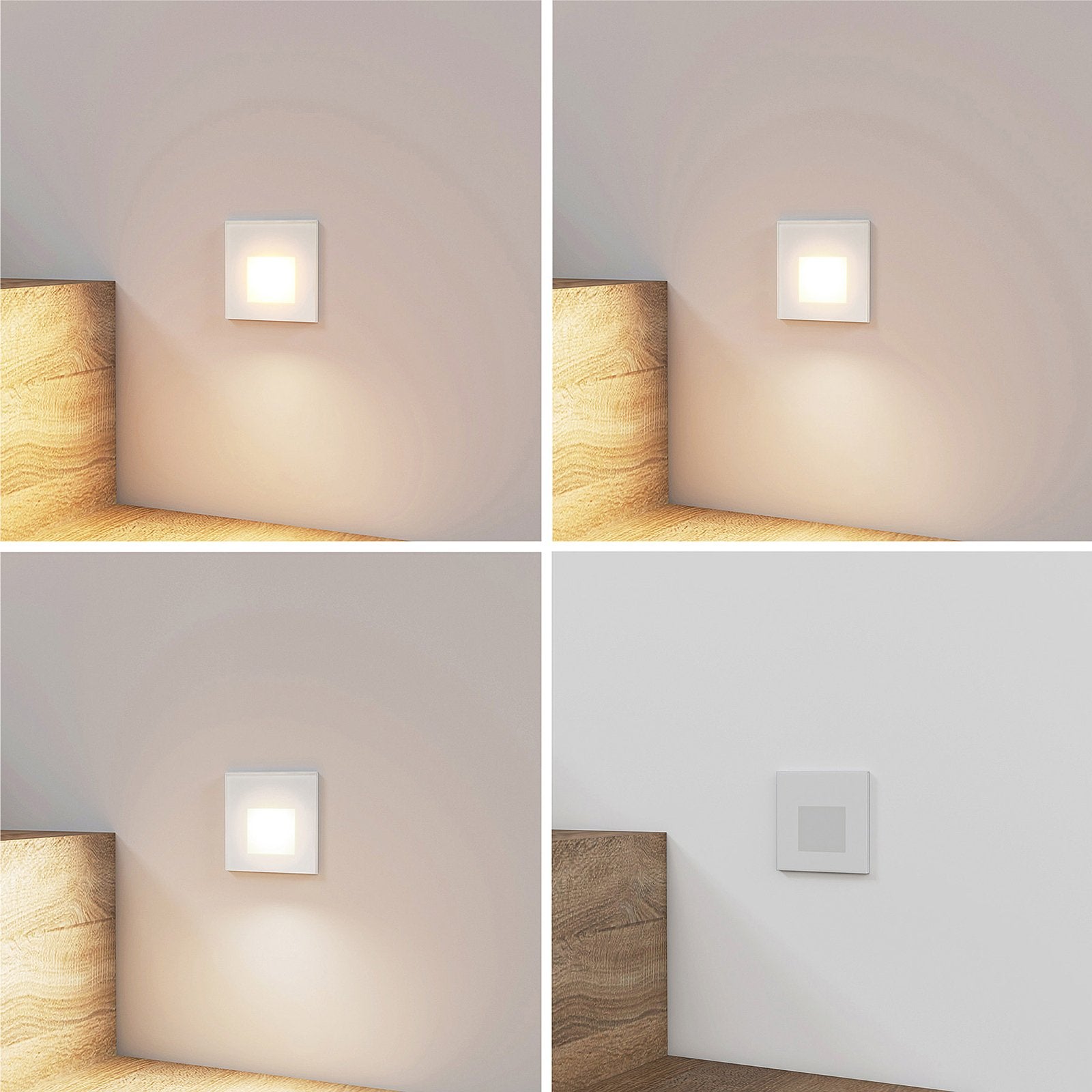 Wandlampe Modern Weiß Aluminium LED-Panel