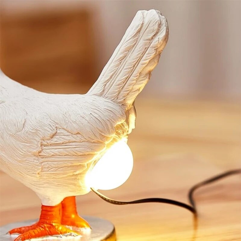 Bordlampe Dyr Harpiks LED Natlys
