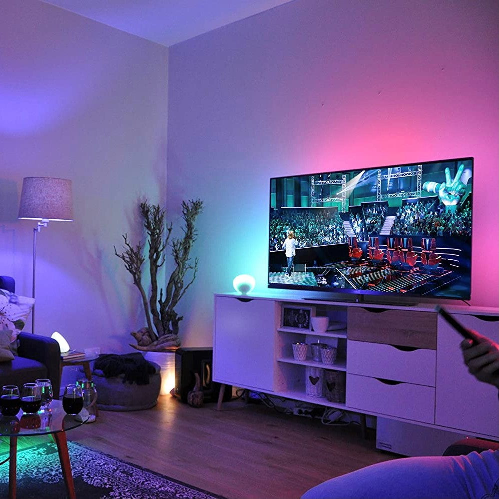 LED Strip Lys Fjernbetjening Farveskiftende Stemning