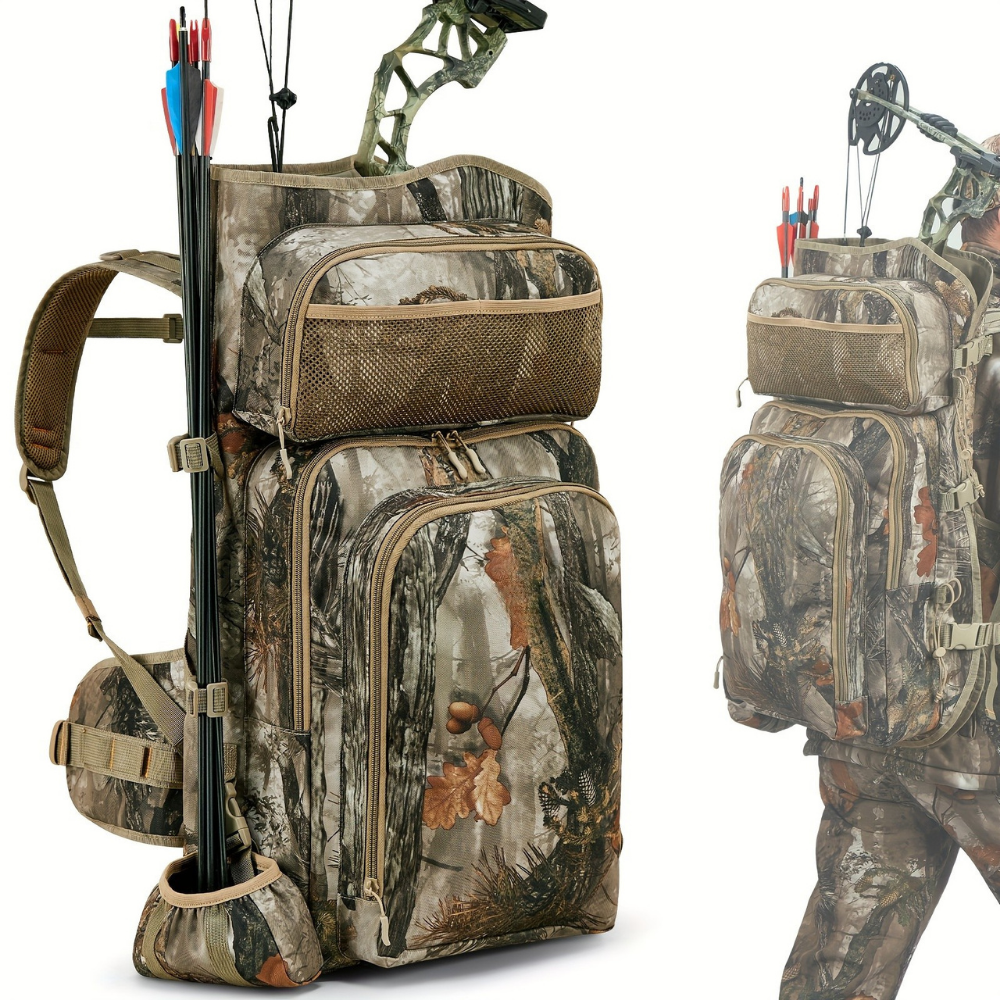 Men’s Tactical Waterproof Hunting Gear Backpack | Bow Holder, Quiver