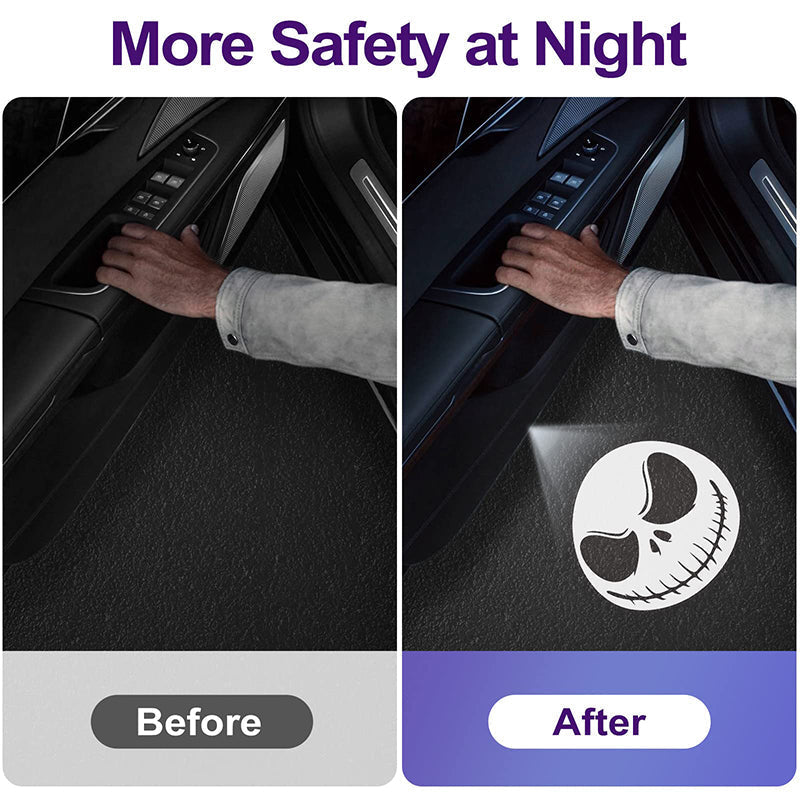 Auto doplňky LED projektor světla dveří
