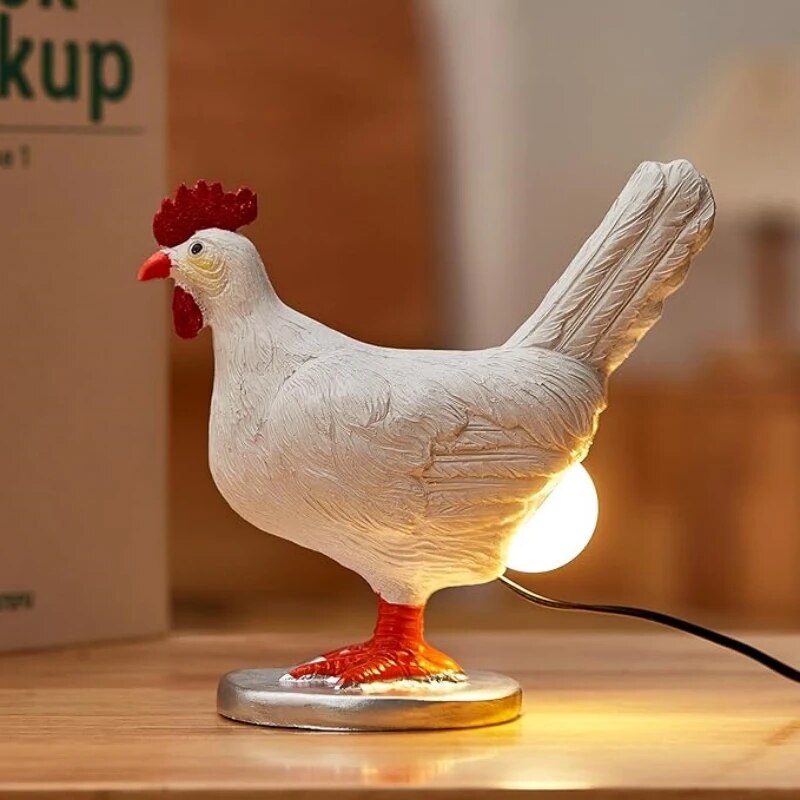 Bordlampe Dyr Harpiks LED Natlys