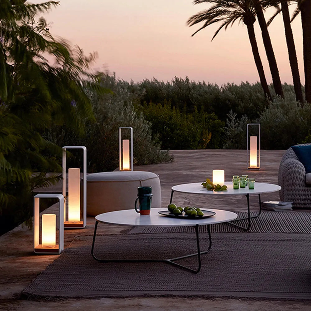 Udendørs gulvlampe solmetal LED-lys