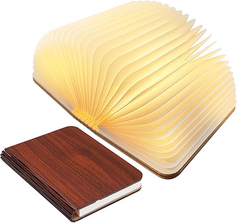 Bordlampe foldbar træ LED boglys