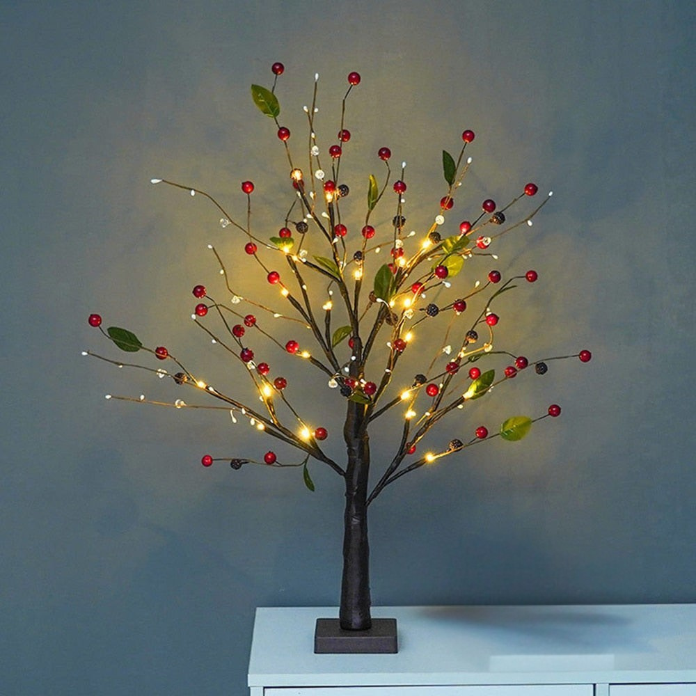 LED-lystræ Rustik PVC Bordlampe