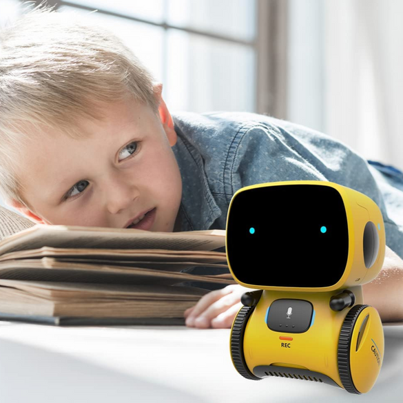 Robot legetøj med stemmestyring og musik