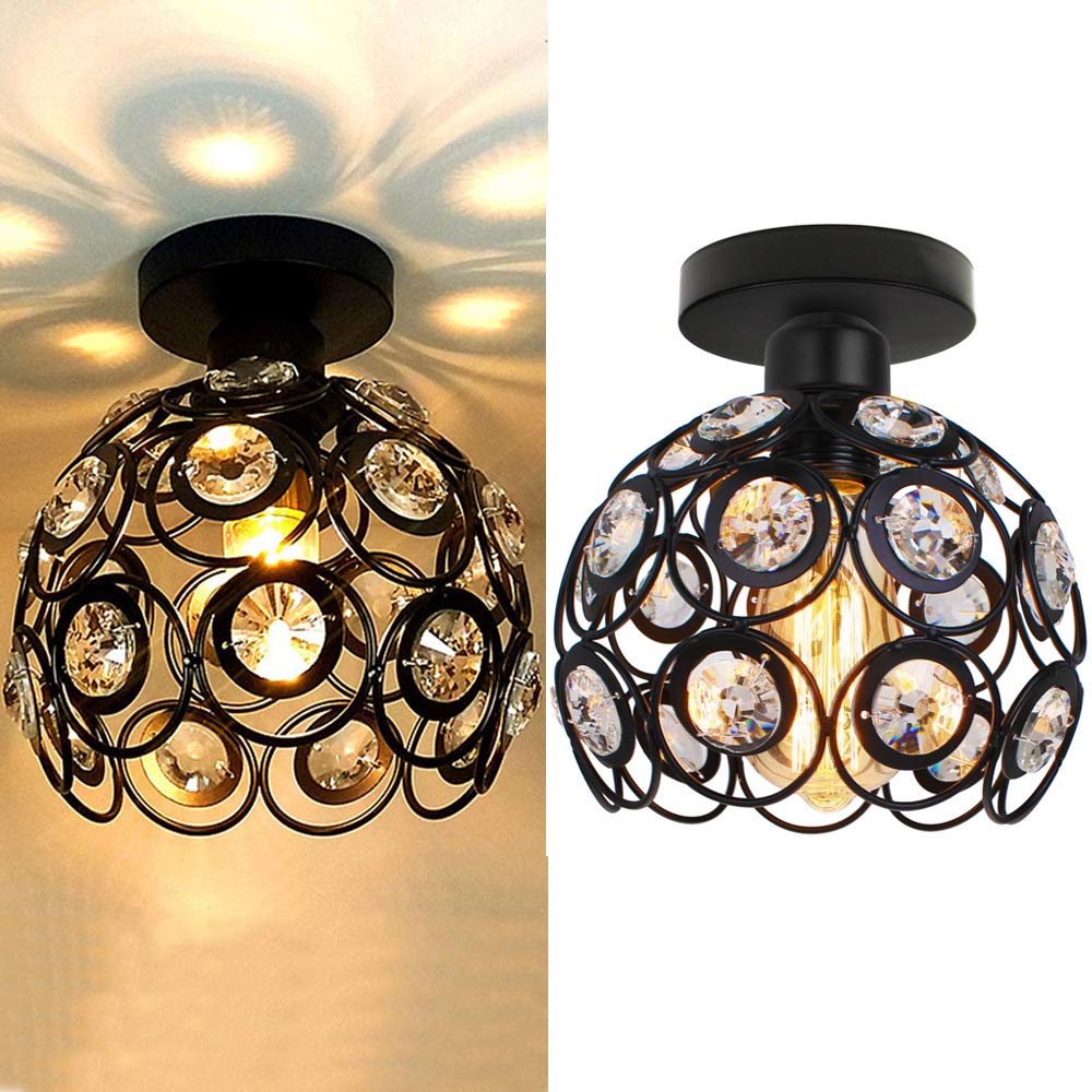 CrystalGlow - Luxurious Ceiling Lamp for Hallways