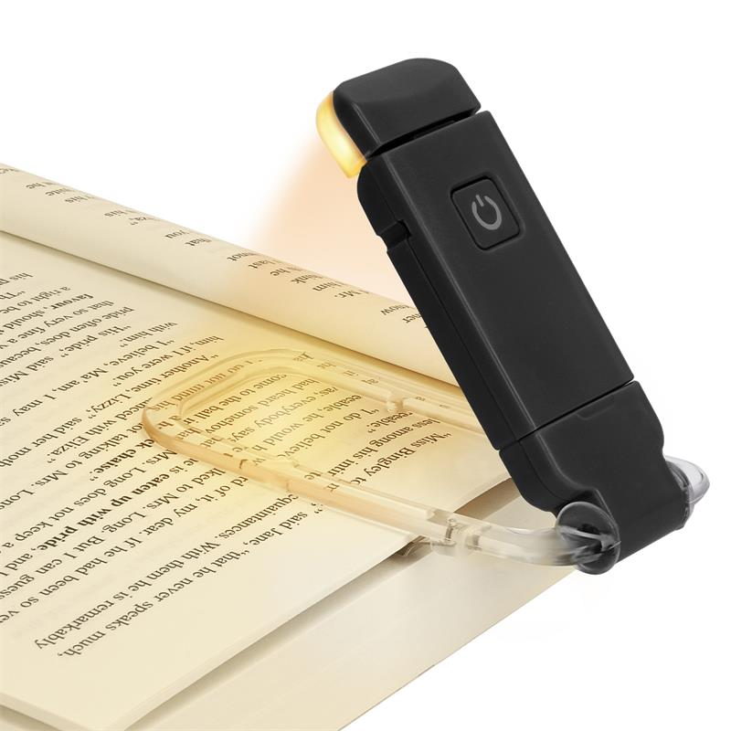 LED genopladeligt clip-on læselampe