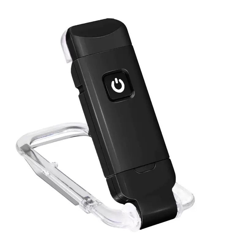 LED genopladeligt clip-on læselampe