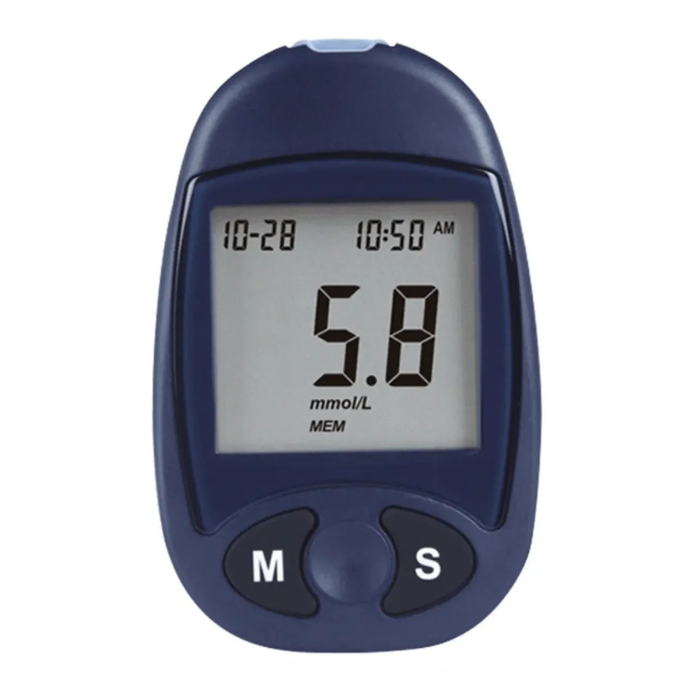 Blood Glucose Monitor Portable Digital Tester Accurate Reading Device