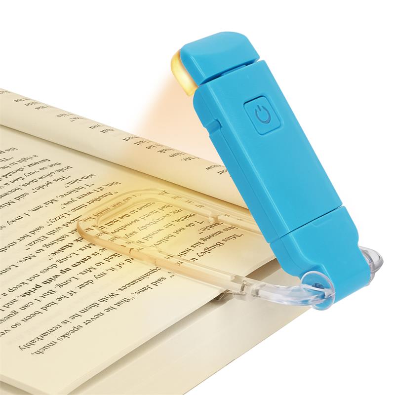 LED genopladeligt clip-on læselampe