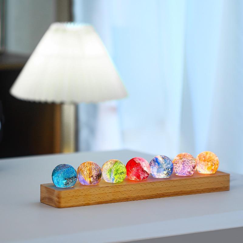 LED krystal globus bordlampe sæt
