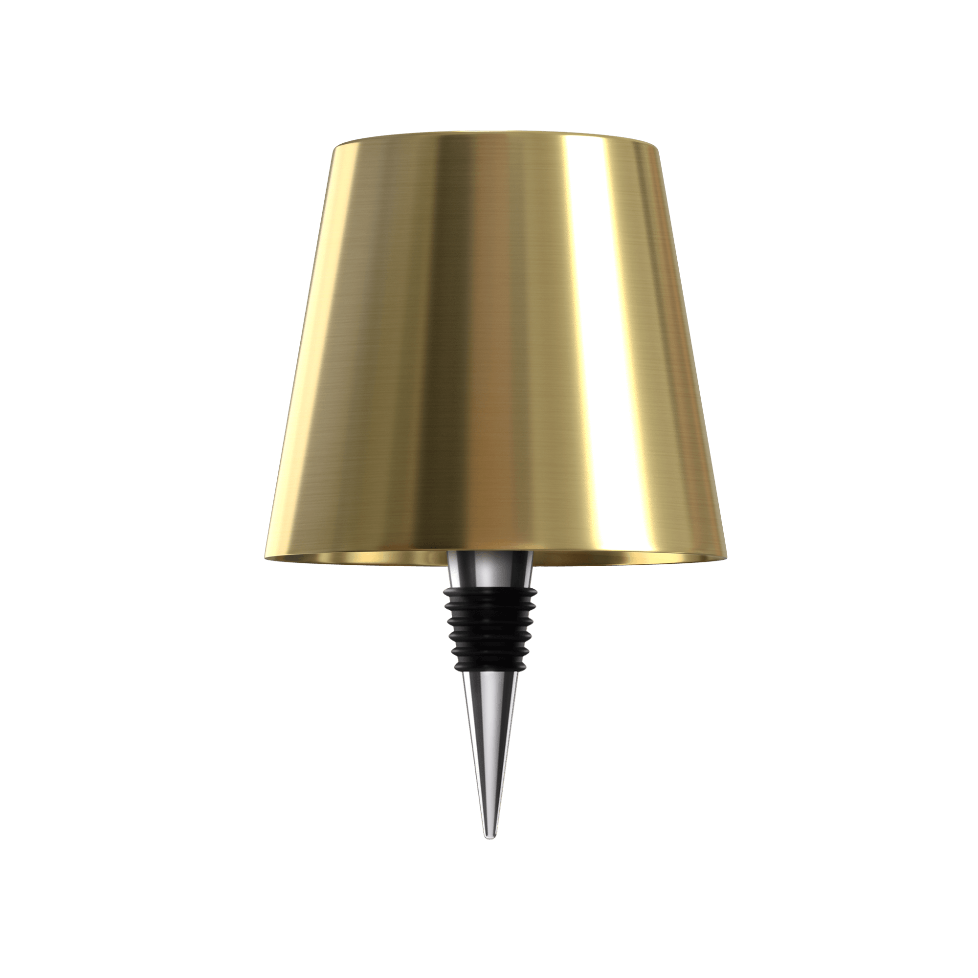 Bordlampe med base af genbrugt flaskeglas