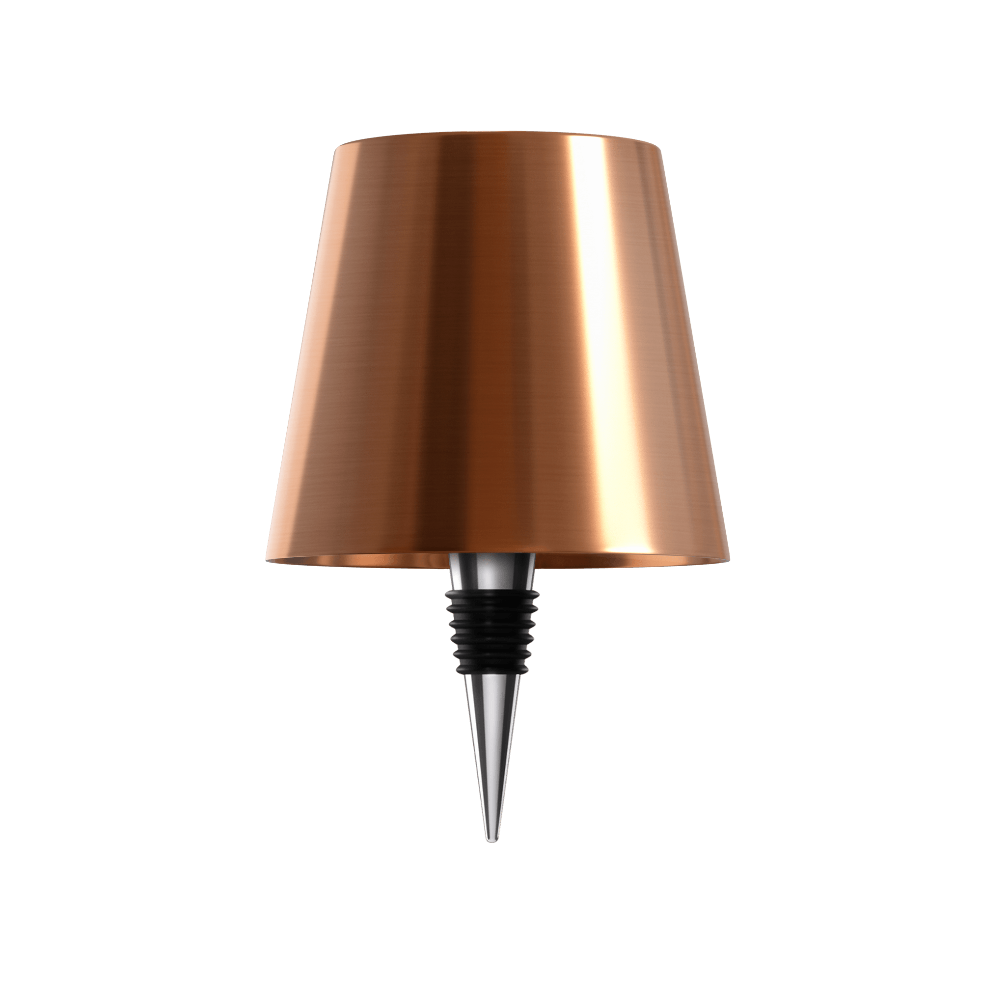 Bordlampe med base af genbrugt flaskeglas