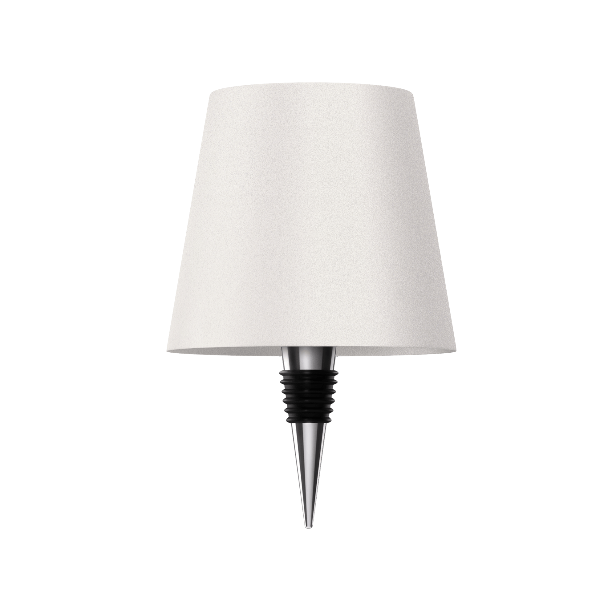 Bordlampe med base af genbrugt flaskeglas