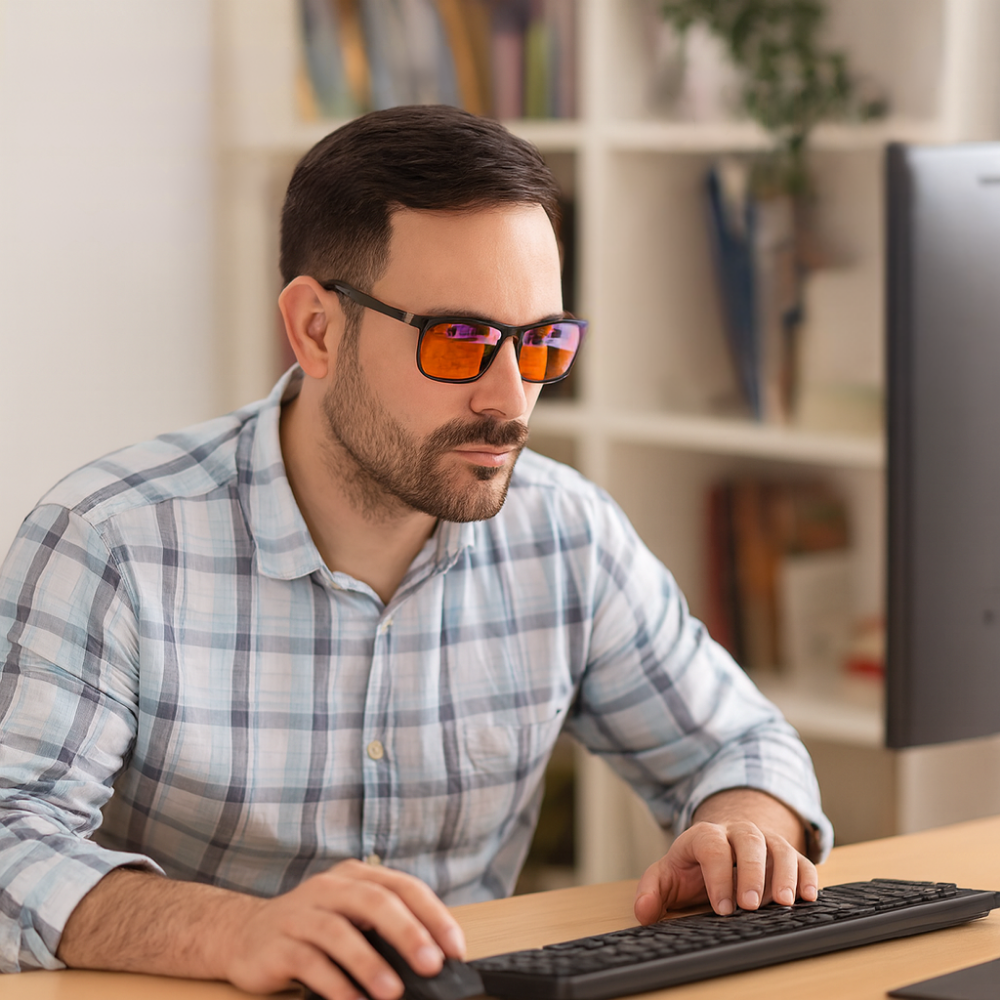 Herren Polarisierte Blaulichtblockierende Sonnenbrille | Designer Sonnenbrillen