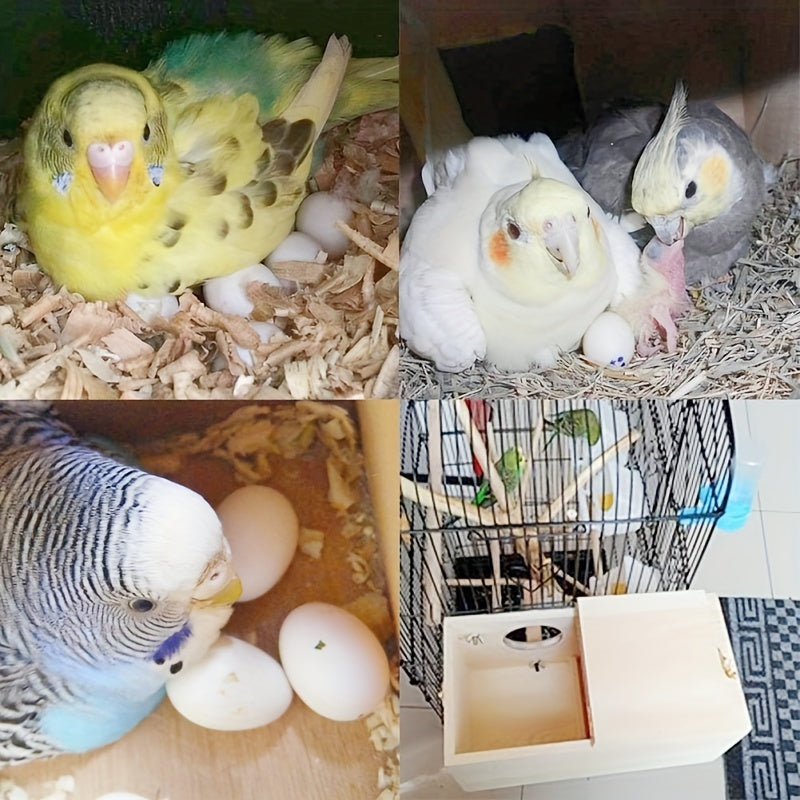 Příslušenství dřevěné hnízdní klece pro chov ptáků