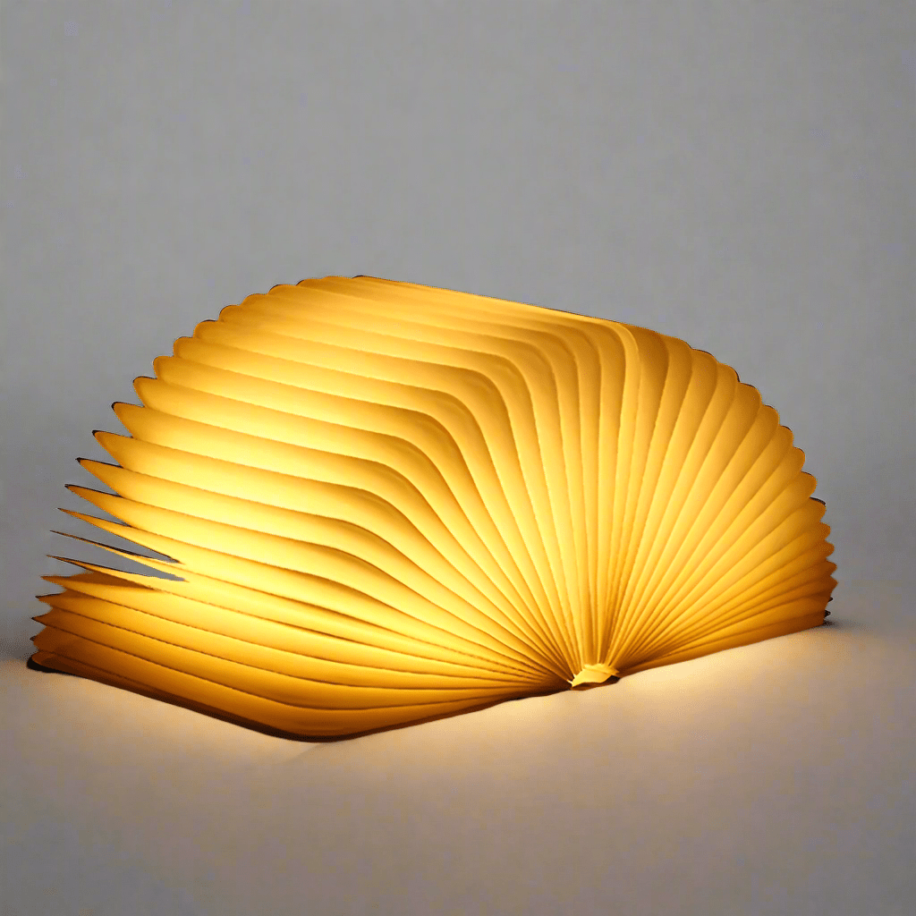 Bordlampe foldbar træ LED boglys