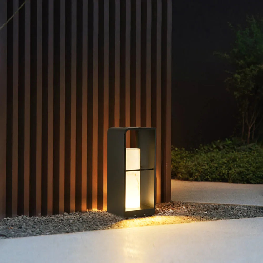 Udendørs gulvlampe solmetal LED-lys