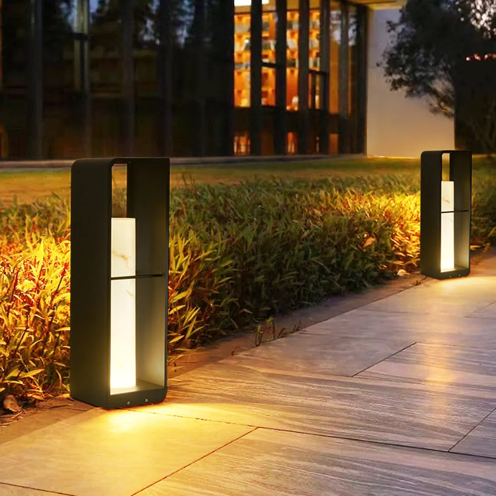 Udendørs gulvlampe solmetal LED-lys